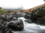 SX32957 Wouko crossing bridge over Nant Cadair stream.jpg